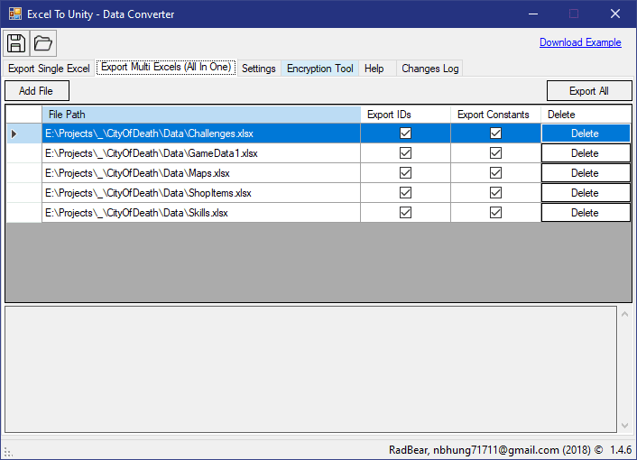 Export Multi Excels (All in one)